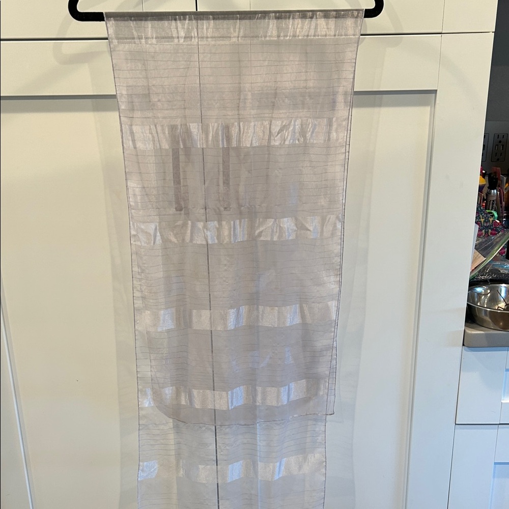 Elegant Sheer White Curtain Panel